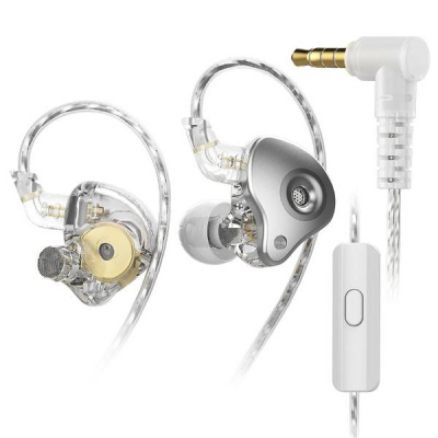 SGOR Venus - Динамические Hi-Fi наушники с двойным магнитом Белые С микрофоном