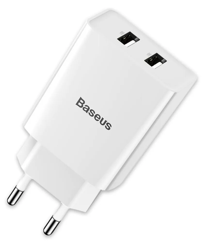 Сетевое зарядное устройство Baseus Speed Mini Dual U Charger 10.5W