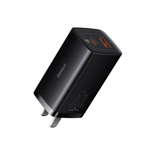 Сетевое зарядное устройство Baseus GaN3 Lite Fast Charger 67W C+U CN