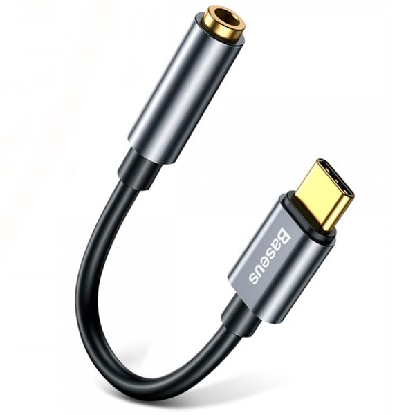 Переходник USB Type-C - AUX 3.5мм Baseus L54 Серый (CATL54-0G)