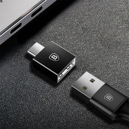 Адаптер переходник OTG Baseus Exquisite USB Type-C to USB Type-A 2.4A