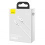 Кабель Baseus Superior Series Fast Charging Data Cable USB-A to Type-C 66W 1m Белый (CATYS-02)