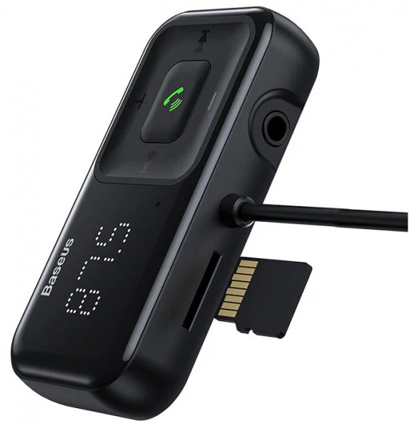 FM трансмиттер Baseus Wireless MP3 Car Charger T Typed S-16, черный