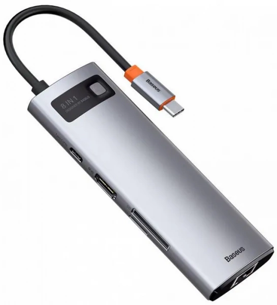 USB - концентратор / Переходник / Хаб Baseus Metal Gleam Series 8-in-1