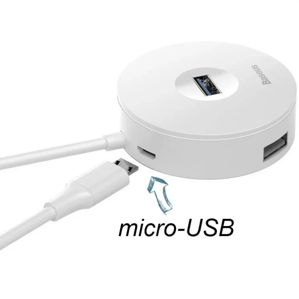 Хаб-адаптер Baseus Round Box 4-port USB 3.0 Hub Adapter