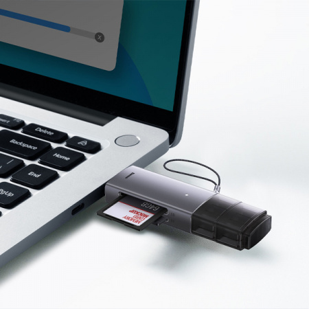 Картридер Baseus Lite Series USB-A & Type-C to SD/TF Card Reader
